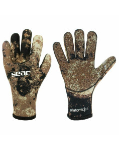 gants de pêche Seac Seac Camo 3,5 MM Marron