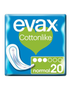 Normal sanitary pads without wings Evax Cottonlike (20 uds) 20