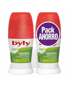 Roll-On Deodorant Organic Extra Fresh Activo Byly (2 uds)