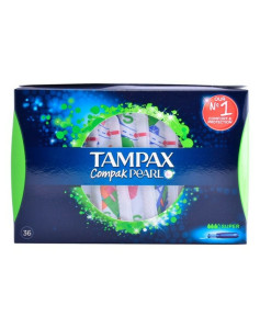 Tampons Super Pearl Compak Tampax 8067056 (36 uds) 36 Stück