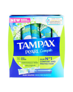 Super Tampons PEARL Tampax Tampax Pearl Compak (18 uds) 18 uds