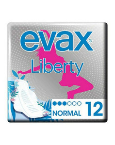 Normal Sanitary Pads with Wings LIBERTY Evax Liberty (12 uds)