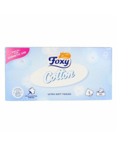 Papiertaschentücher Facial Cotton Foxy (90 Stück)