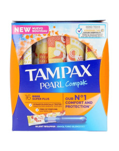 Super Plus Tampon Pearl Compak Tampax Tampax Pearl Compak 16