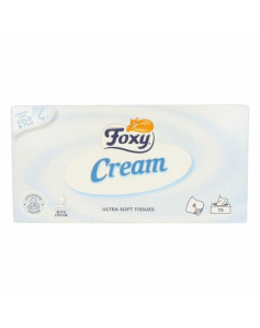 Mouchoirs en Papier Facial Cream Foxy Peaux sensibles (75 uds)