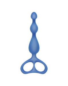 Anal Beads S Pleasures Shorty Blue Silicone