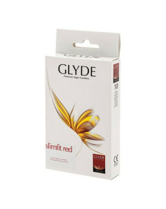 Condoms Glyde Slimfit Red 10 Units