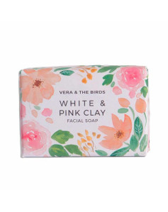 Natural Soap Bar White & Pink Clay Vera & The Birds White Pink