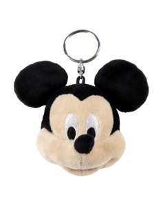 Cuddly Toy Keyring Mickey Mouse Black