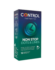 Prezerwatywy Non Stop Dots & Lines Control (12 uds)