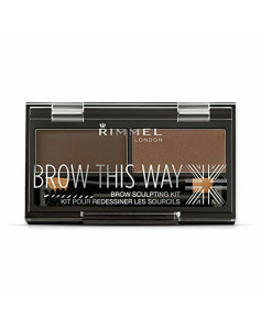 Augenbrauen-Make-up Rimmel London Brow This Way 003-Dark Brown