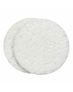 Gesichtsschwamm QVS 2523516 Cellulose Weiß (2 uds)