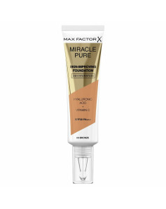 Fluid Makeup Basis Max Factor Miracle Pure Spf 30 Nº 80-bronze