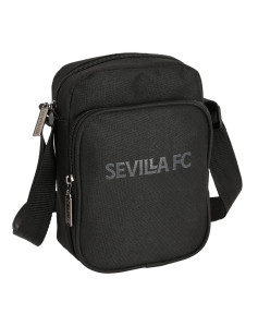 Shoulder Bag Sevilla Fútbol Club Teen 16 x 22 x 6 cm Black