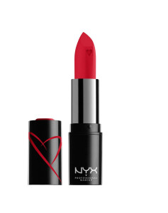 Hydrating Lipstick NYX Shout Loud Satin finish red haute Red