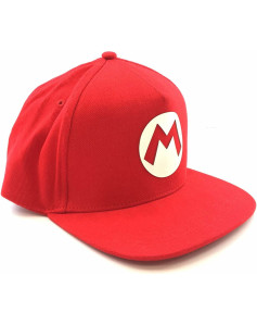 Czapka uniseks Super Mario Badge 58 cm Czerwony Jeden rozmiar