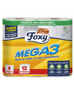 Papier Toilette Foxy Mega3 (4 Unités)