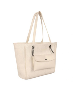 Women's Handbag Laura Ashley RELIEF-QUILTED-CREAM Cream 30 x 30