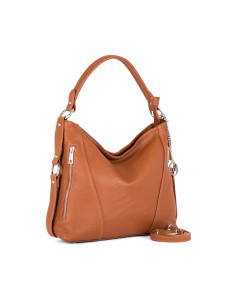 Women's Handbag Mia Tomazzi WB113036-COGNAC Brown 33 x 27 x 8,5