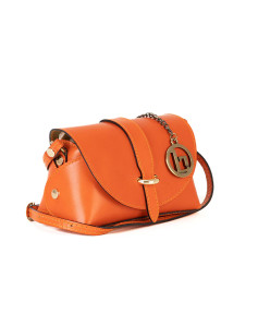 Damen Handtasche Lia Biassoni WB190534-ORANGE Orange 17 x 12 x