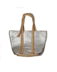Women's Handbag IRL 1-22-00184 Grey 46 x 30 x 30 cm