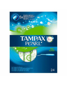 Pack of Tampons Pearl Super Tampax Tampax Pearl (24 uds) 24 uds
