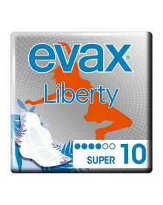 Super Sanitary Pads with Wings Liberty Evax Liberty (10 uds) 10