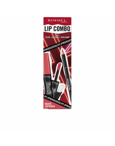 Make-Up Set Rimmel London Lip Combo 3 Pieces Mauve Euphoria