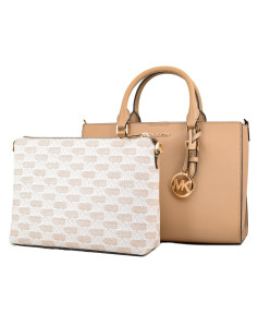 Women's Handbag Michael Kors CHARLOTE Brown 29 x 20 x 12 cm