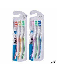 Toothbrush Yellow Blue Red Green Pink (12 Units)