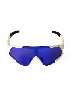 Unisex-Sonnenbrille Brown Labrador Fx Race Blau Weiß