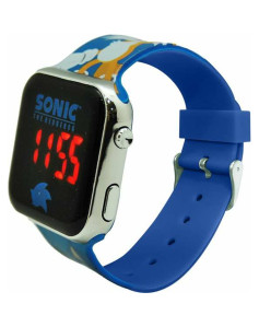 Horloge numérique Sonic Enfant Écran LED Bleu Ø 3,5 cm