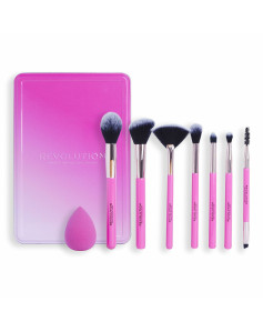 Set of Make-up Brushes Revolution Make Up The Brush Edit Pink 8