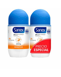 Roll-On Deodorant Sanex Sensitive 2 x 50 ml