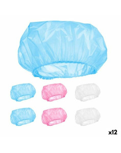 Shower Cap Set Multicolour 28 cm Plastic (12 Units)