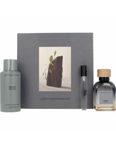 Men's Perfume Set Adolfo Dominguez Ébano Salvia 3 Pieces