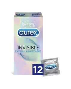 Préservatifs Invisibles Extra Lubrifiés Durex Invisible (12 uds)