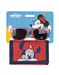 Set aus Sonnenbrille und Portemonnaie Minnie Mouse 2 Stücke Rot