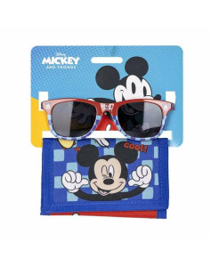 Lunettes de soleil et portefeuille Mickey Mouse 2 Pièces Bleu
