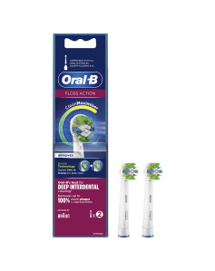 Replacement Head Oral-B Floss Action White 2 Units