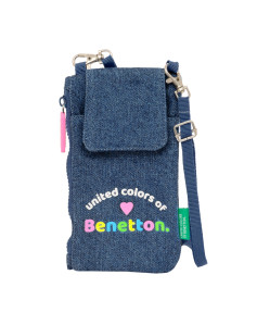 Geldbeutel Benetton Denim Mobile Tasche Blau