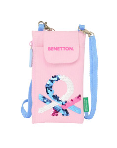 Porte-monnaie Benetton Pink Sac pour téléphone portable Rose