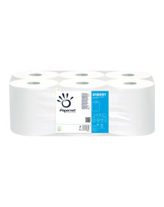 Hand-drying paper Papernet Pasta 418091 White (6 Units)