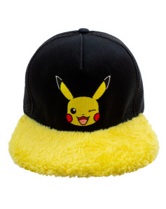 Czapka uniseks Pokémon Pikachu Wink Żółty Czarny Jeden rozmiar