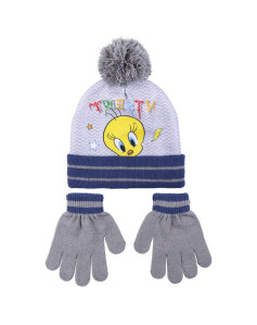 Hat & Gloves Looney Tunes Grey