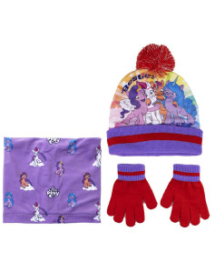 Hat, Gloves and Neck Warmer My Little Pony 3 Pieces Lilac