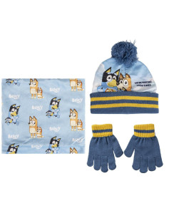 Hat, Scarf and Gloves Bluey Multicolour