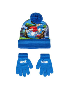 Czapki i rękawiczki Sonic Niebieski