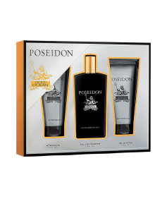 Set de Parfum Homme Poseidon EDT Gold Ocean 3 Pièces