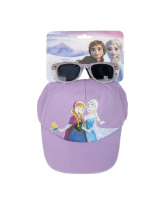Set of cap and sunglasses Frozen Pink (54 cm) 2 Pieces